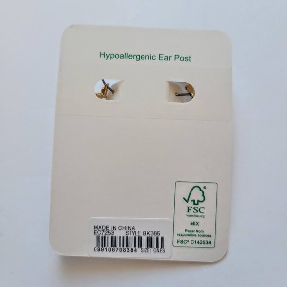 NWT [J. Crew] Layered mini-pearl hoop earrings - Picture 5 of 7